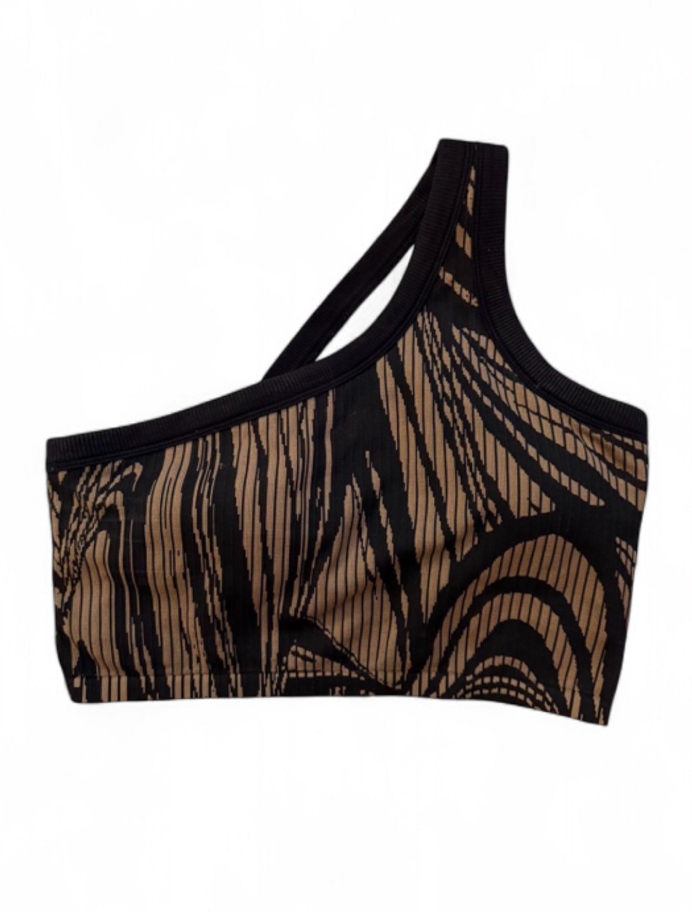 Sage Collective Printed One Shoulder Sports Bra